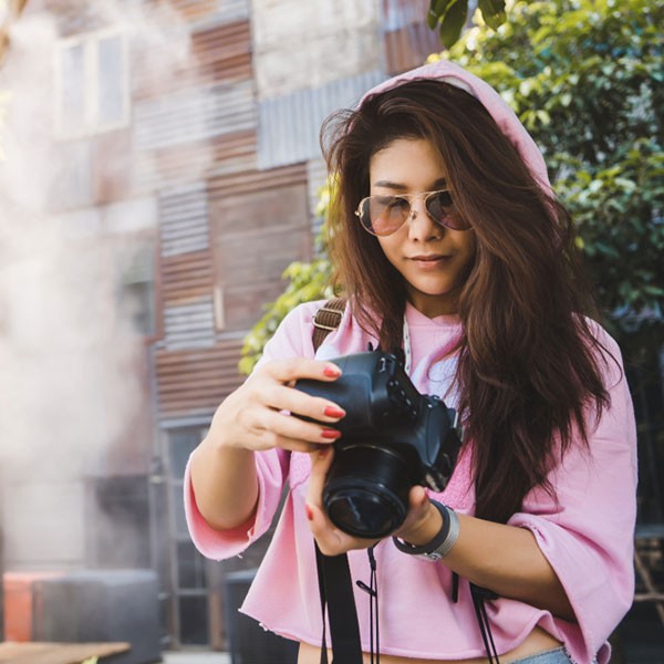 Girl with camera